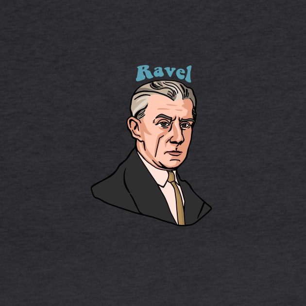 Maurice Ravel Illustration by KatiaMart